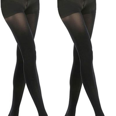 MANZI Women's 2-6 Pairs Opaque Control-Top Tights with Comfort Stretch 70 Denier